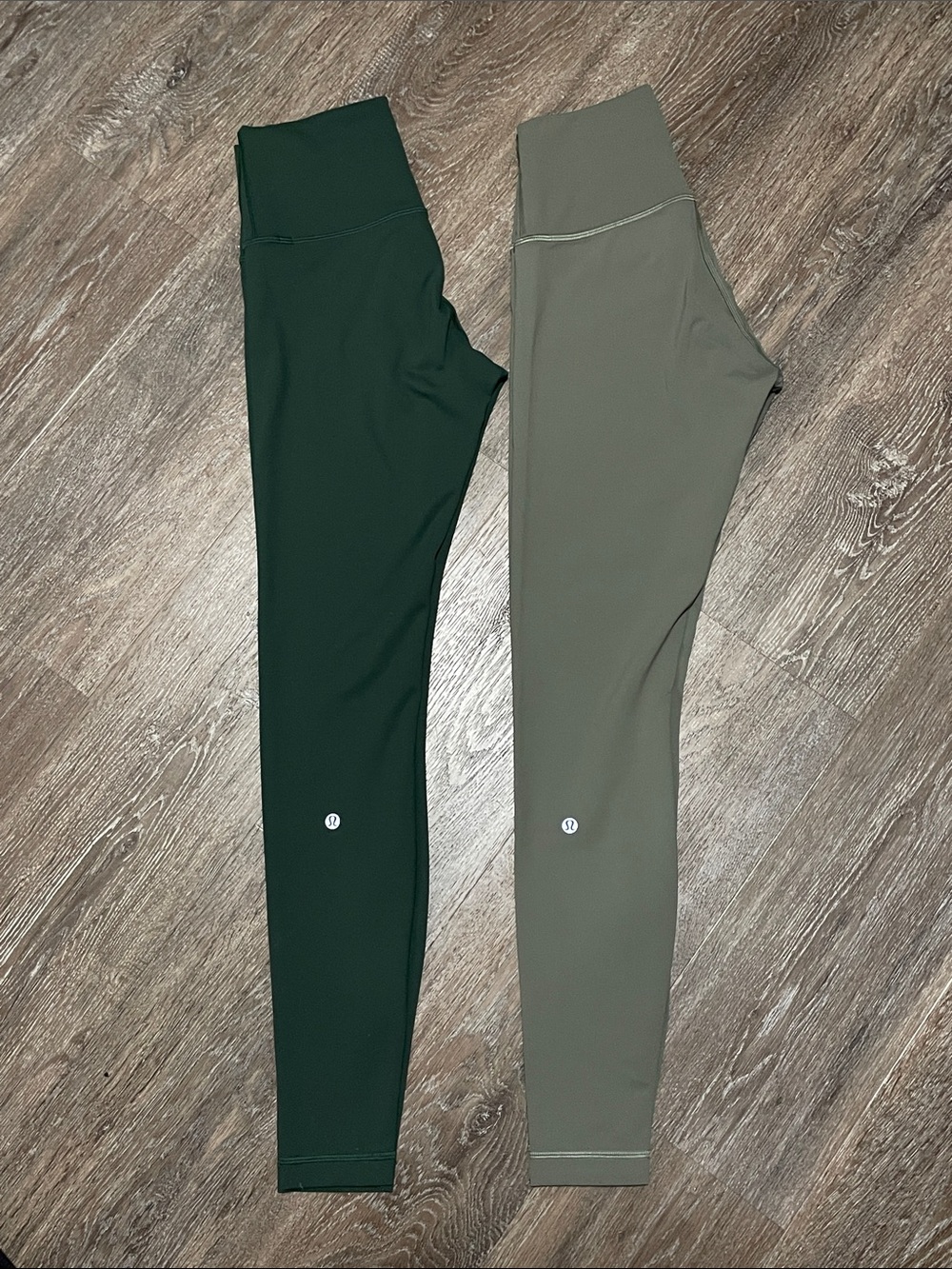 EUC 2-pair of Lululemon Wunder Train High-Rise Tight 28". Size 6